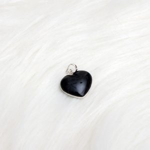 BLACK TURMALINE HEART